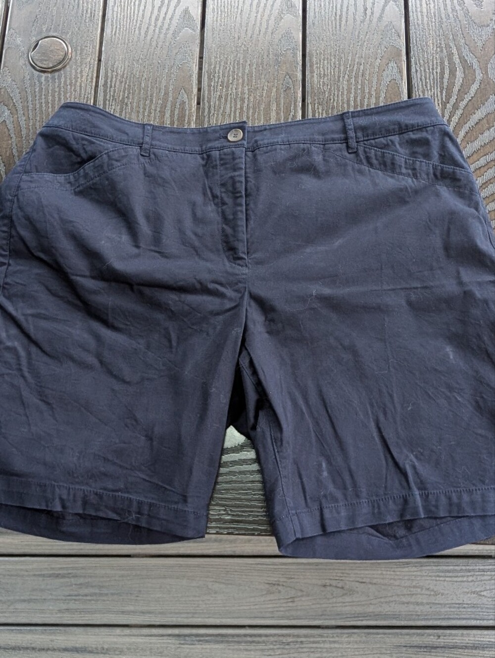 Talbot Women's Dark Blue Bermuda Shorts Size 18W
